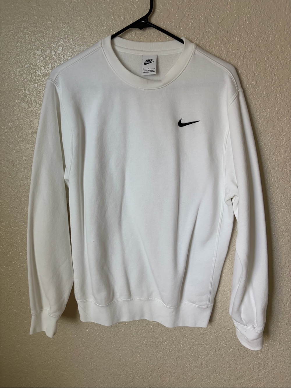 Unisex Nike White Crewneck Sweatshirt